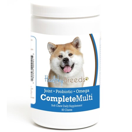Healthy Breeds Akita all in one Multivitamin Soft Chew, 90PK 192959009415